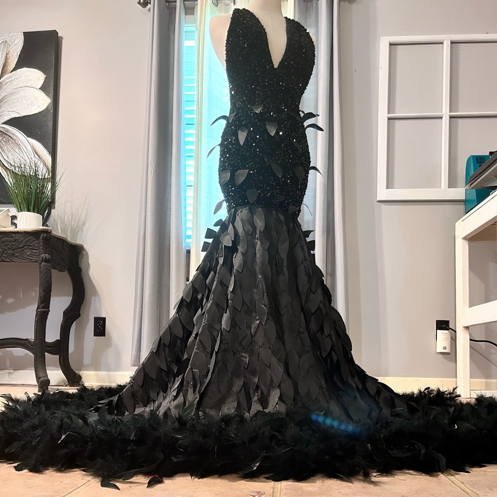 This beautiful Custom Handmade black Dress just for you!!